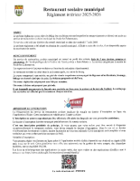 REGLEMENT CANTINE